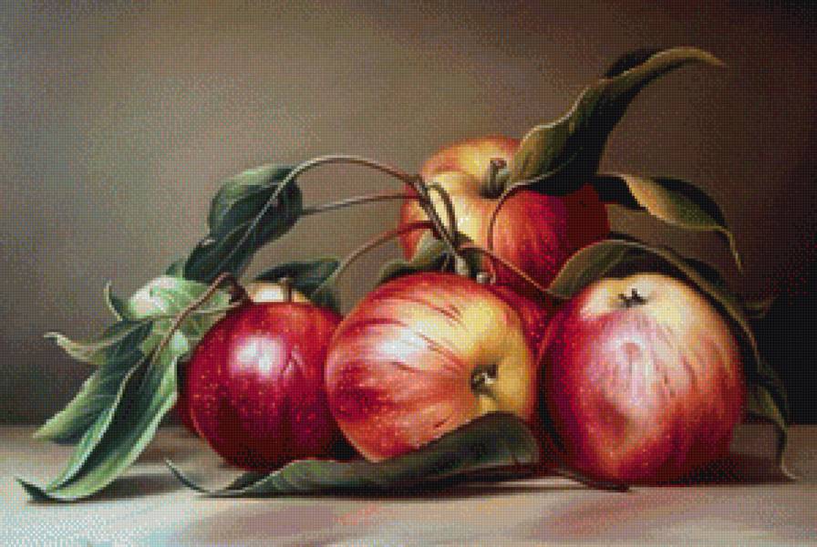 Яблочки - яблоки, фрукты, натюрморт - предпросмотр