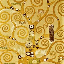 Схема вышивки «Климт Древо жизни центральная часть триптиха»