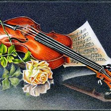 Схема вышивки «музыка и цветы»