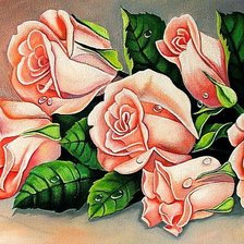 Оригинал схемы вышивки «розы» (№1176030)