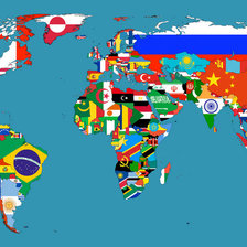 Схема вышивки «карта мира(2)»