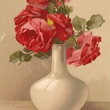 Розы в вазе 2 Катарина Кляйн