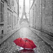 Схема вышивки «В Париже дождь»