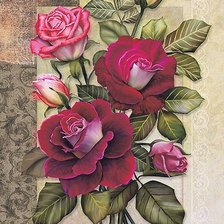 Оригинал схемы вышивки «"как хороши,как свежи были розы..."» (№1200100)