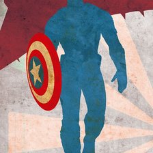 Оригинал схемы вышивки «Капитан Америка» (№1212396)
