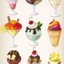Оригинал схемы вышивки «Мороженое» (№1220132)