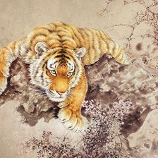 Оригинал схемы вышивки «Тигр» (№1224788)