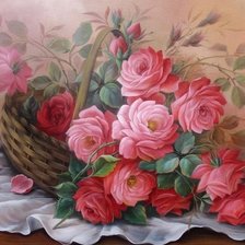 Оригинал схемы вышивки «Розы» (№1232344)