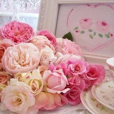 Схема вышивки «pink flowers»