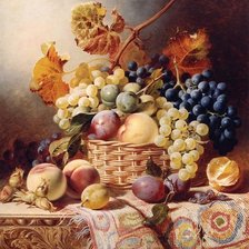 Оригинал схемы вышивки «виноград и фрукты» (№1252427)