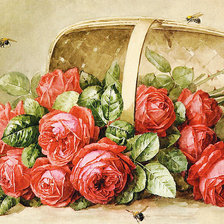 Оригинал схемы вышивки «Розы» (№1260455)