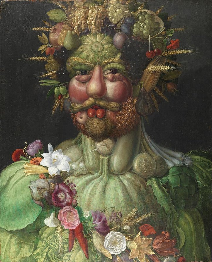 Портрет из овощей - портрет, овощи, натюрморт - оригинал