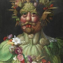 Схема вышивки «Портрет из овощей»