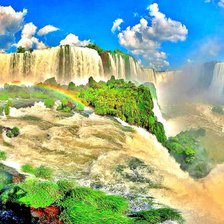 Схема вышивки «водопад Игуасу»
