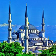 Оригинал схемы вышивки «Голубая мечеть в Стамбуле» (№1267601)