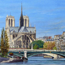 Оригинал схемы вышивки «городской пейзаж. Париж» (№1272969)