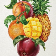 Оригинал схемы вышивки «фрукты» (№1294447)