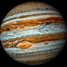 Схема вышивки «Юпитер с Большим красным пятном»
