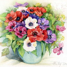 Оригинал схемы вышивки «цветы» (№1296425)