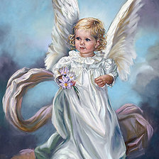 Оригинал схемы вышивки «ангел» (№1303718)