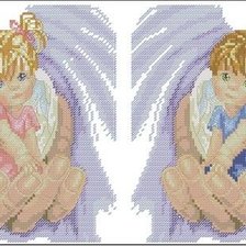 Схема вышивки «Два ангелка»
