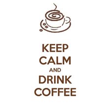 Схема вышивки «keep calm & drink coffee»