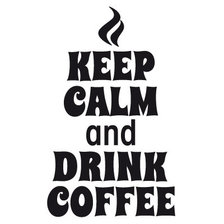 Схема вышивки «keep calm & drink coffee»