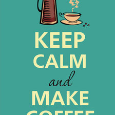 Схема вышивки «keep calm & make coffee»