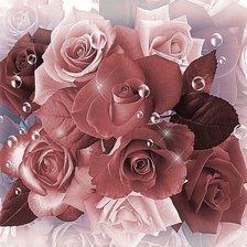 Оригинал схемы вышивки «розы» (№1325463)