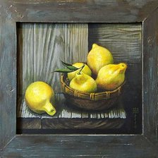 Схема вышивки «Худ. Андрианов Андрей. Натюрморт с лимонами.»