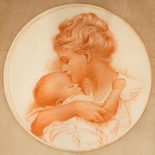Оригинал схемы вышивки «Мать и дитя» (№1330828)