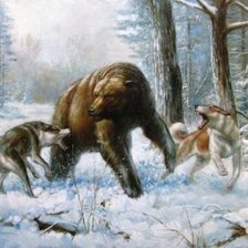Схема вышивки «охота на медведя»