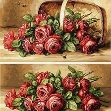 Схема вышивки «диптих "розы"»