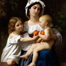 Оригинал схемы вышивки «Мать и дитя» (№1343081)