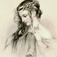Оригинал схемы вышивки «юная дева» (№1345896)
