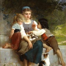 Оригинал схемы вышивки «Мать и дети» (№1351885)