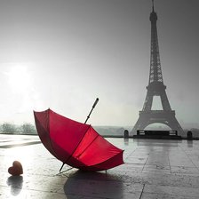 Схема вышивки «Красный зонтик»