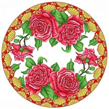 Оригинал схемы вышивки «подушка"роза"» (№1368132)