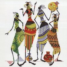 Схема вышивки «Африканские красавицы»