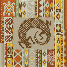 Оригинал схемы вышивки «Саламандра» (№1378770)