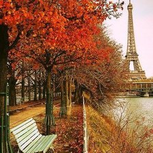 Схема вышивки «осень в Париже»