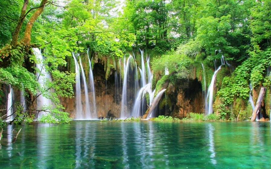 водопад - природа, водопад. вода - оригинал
