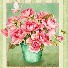 Оригинал схемы вышивки «розы» (№1391502)