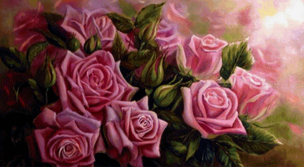 Розы - цветы, картина, розы - предпросмотр