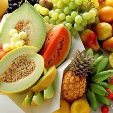 Схема вышивки «фрукты и овощи»