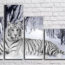Оригинал схемы вышивки «белый тигр» (№1408943)