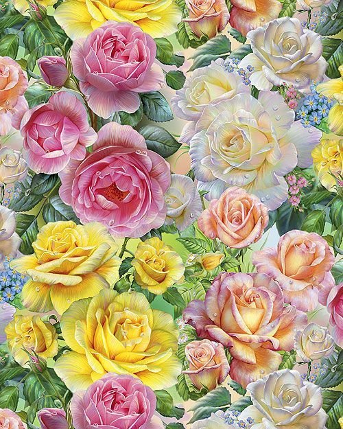 №1415651 - цветы, букет, розы - оригинал