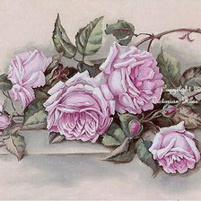 Оригинал схемы вышивки «Букет роз» (№1421390)
