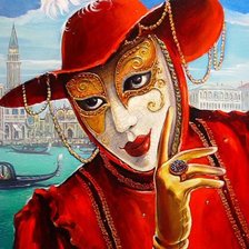 Схема вышивки «Венеция, карнавал2»