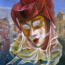 Оригинал схемы вышивки «Венеция, карнавал3» (№1434010)